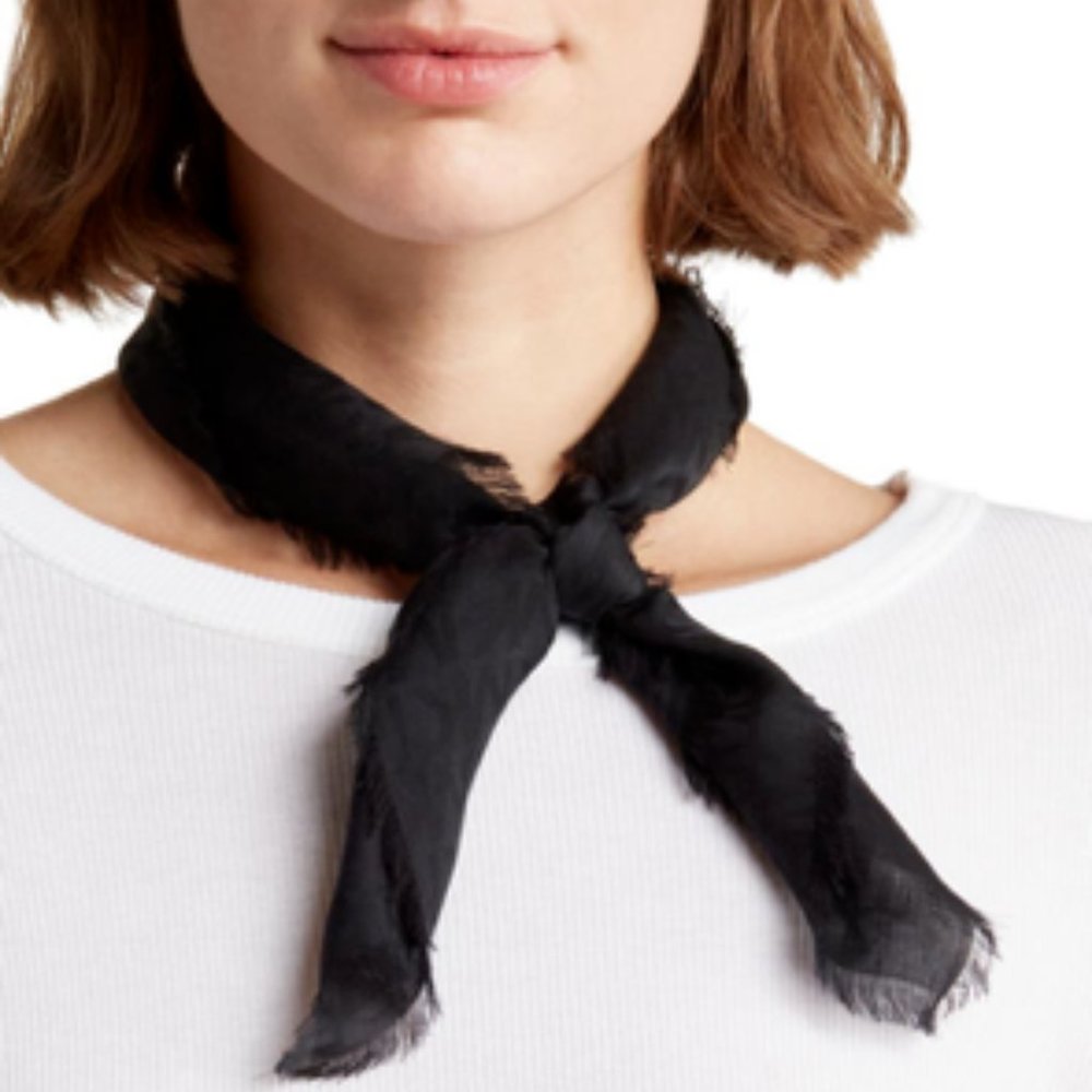 Women's Michael Kors Logo Jacquard Scarf Black NWT